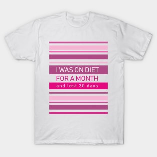 DIET pink T-Shirt